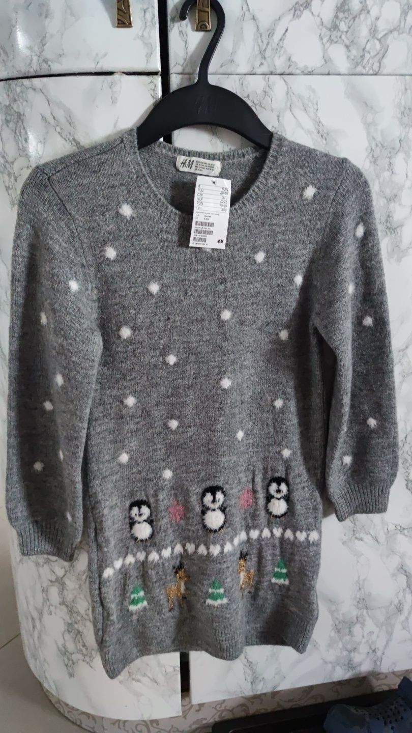 sweter tunika H&M 134