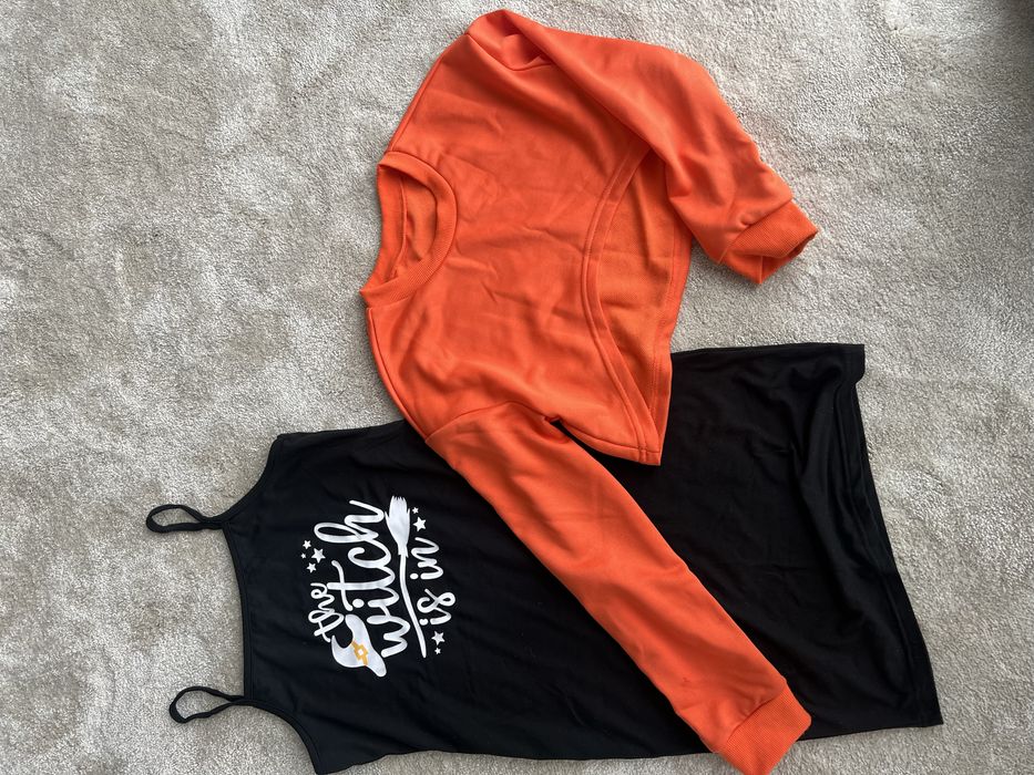 Halloween set: sukienka+bluza