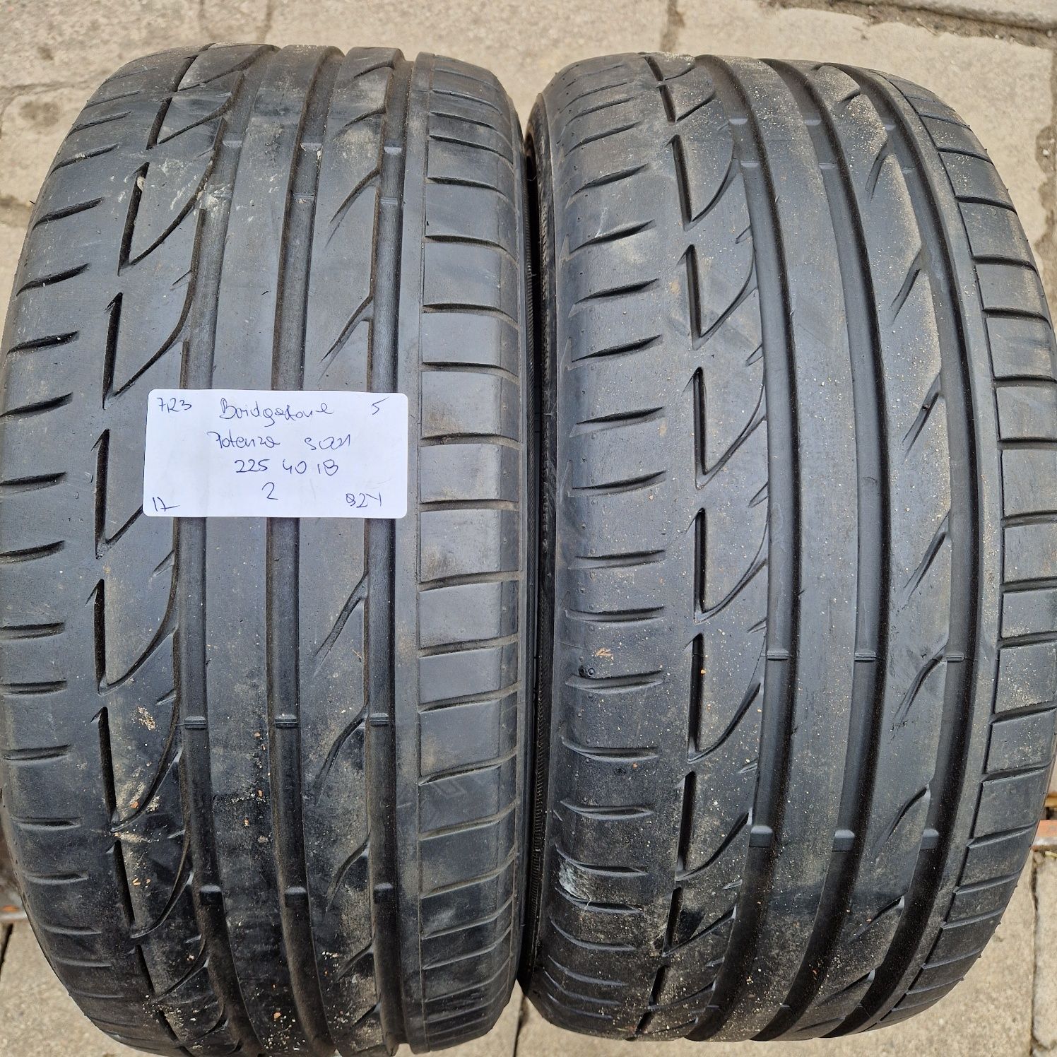 225/40/18 225/40R18 Bridgestone 2017 lato