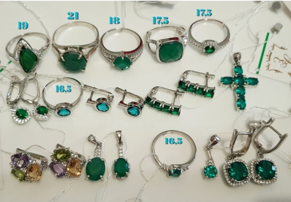 Срібні сережки серебряные серьги