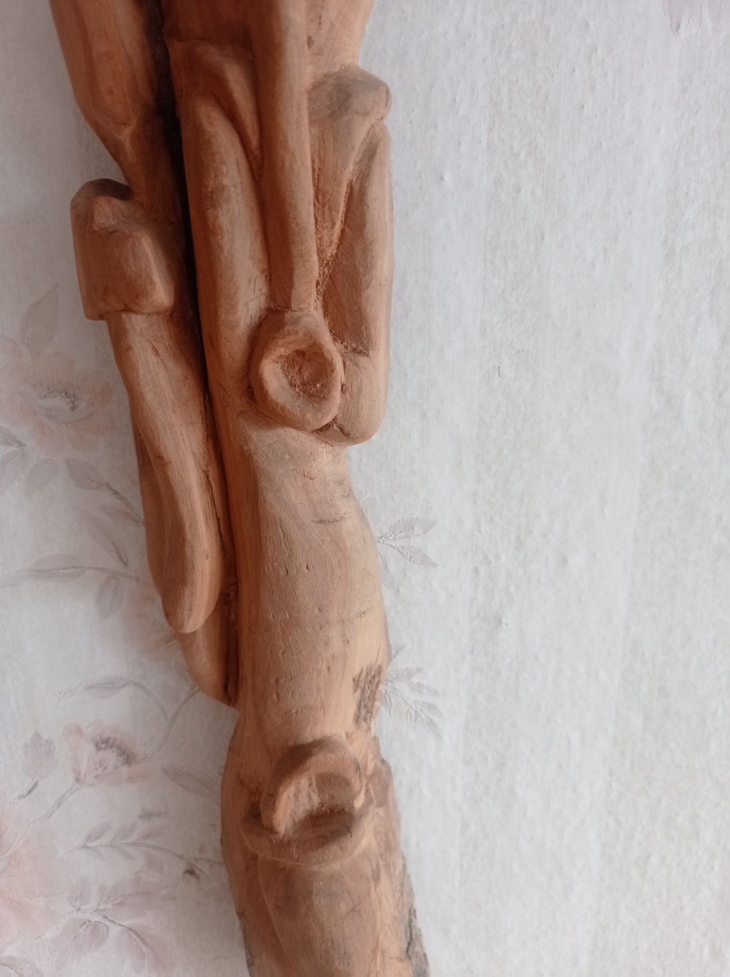 Stara rzeźba ścienna Drewno