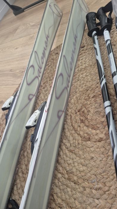 Narty damskie Salomon 162, buty head 41 kije