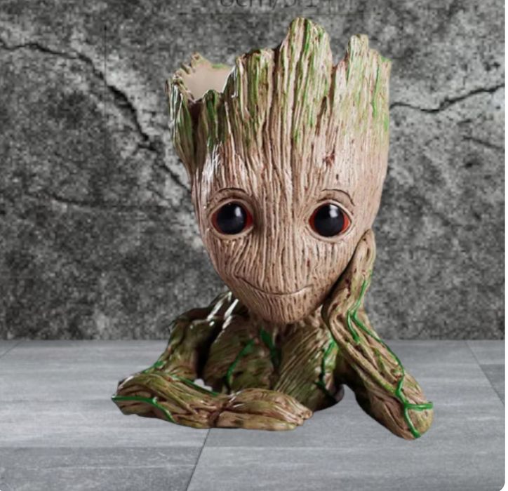 Marvel conjunto 4 Groot's guardiães da galáxia vaso suculentas
