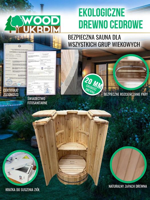 Sauna mobilna domowe spa mini sauna parowa prywatna sauna Ajurwedyjska