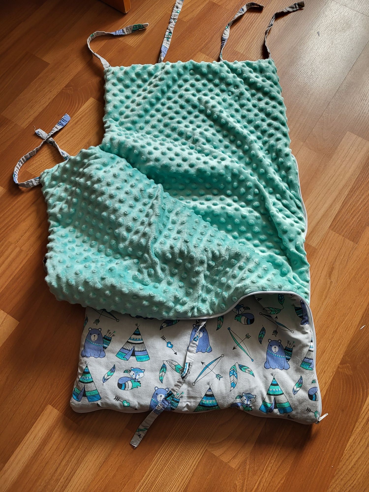 Śpiworek niemowlęcy, handmade 40x77cm.