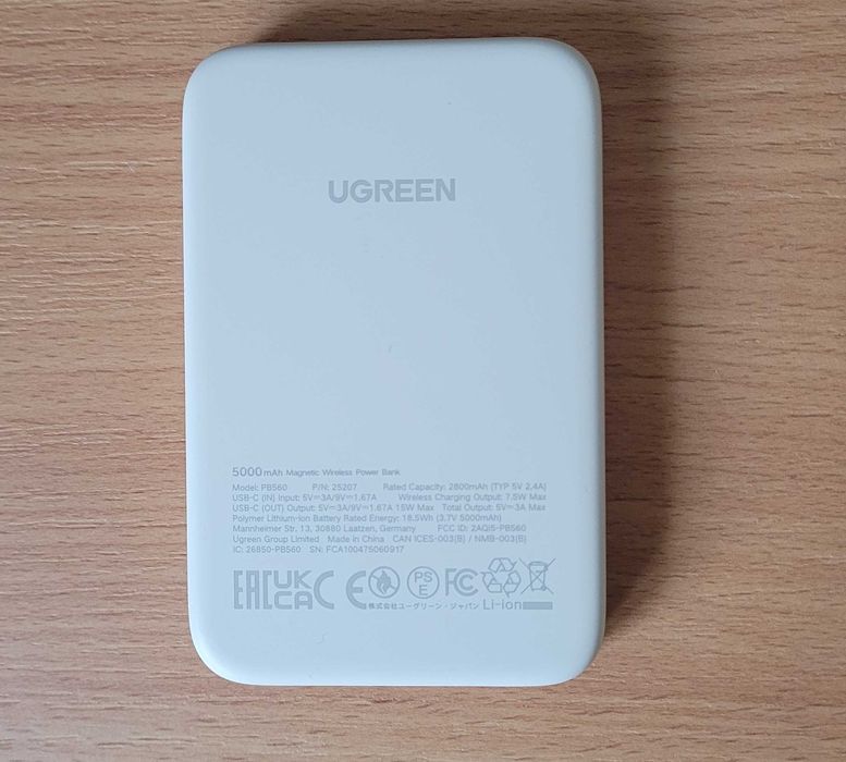 UGREEN Magnetyczny Powerbank Do Telefonu MagSafe 5000mAh PowerBank 15W
