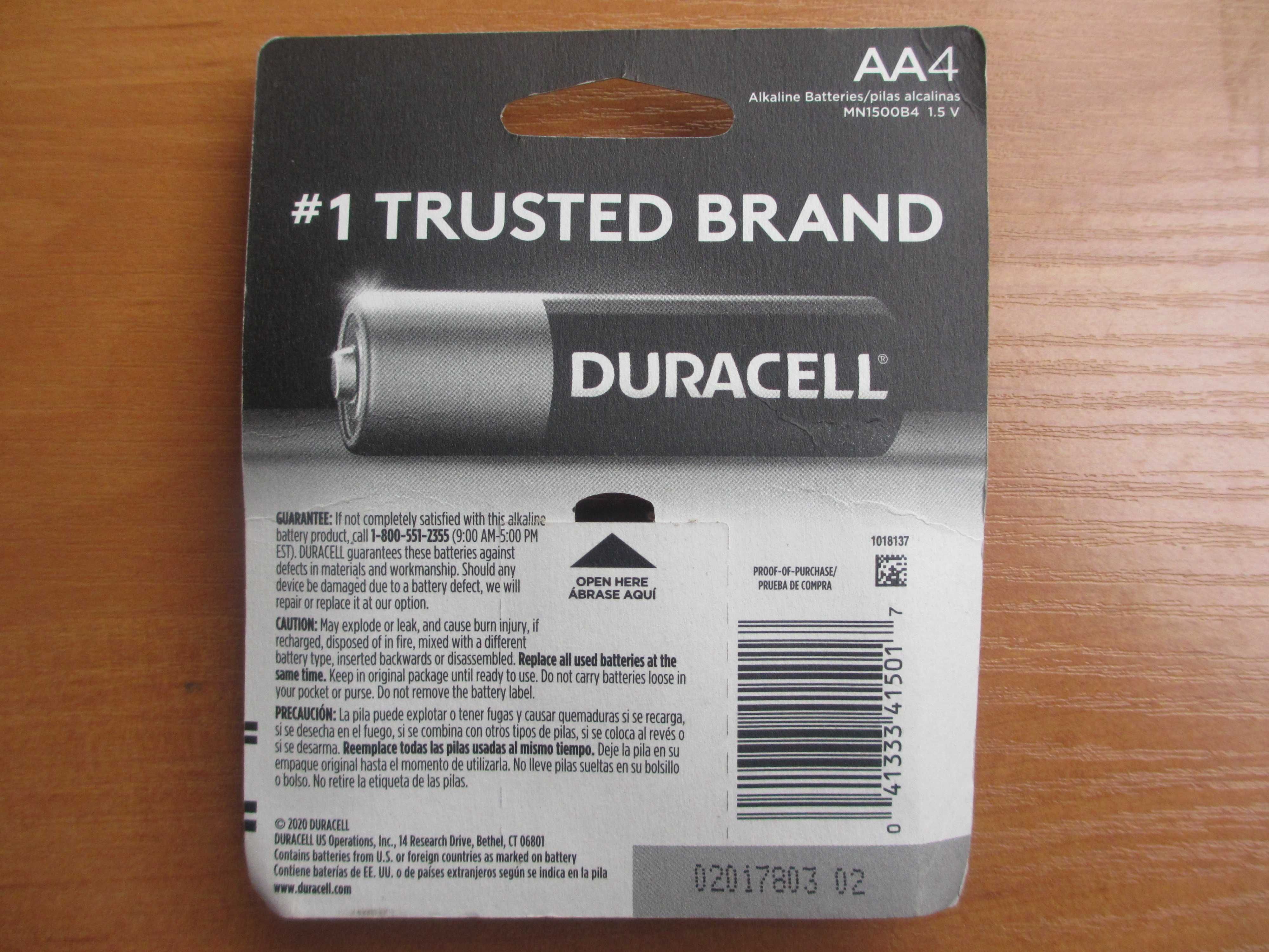 Батарейки алкалиновые Duracell AA AAA / Батарейки алкалінові АА ААА