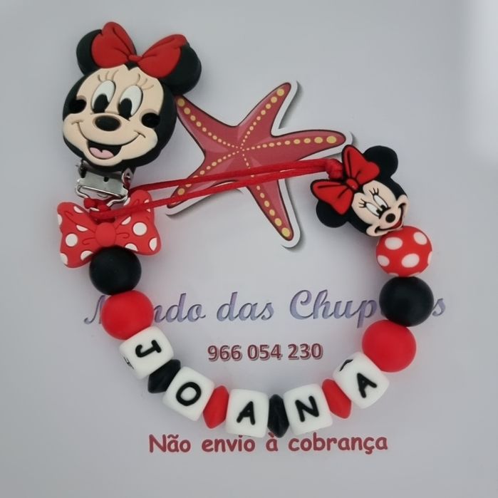 Prende xuxas silicone bebé chupeta