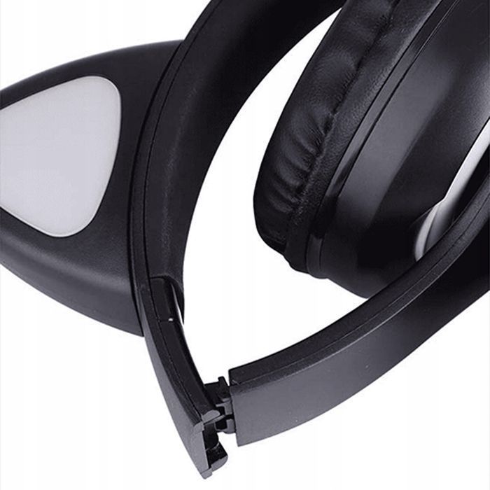 Bezprzewodowe Słuchawki Bluetooth Kocie Uszy Czarny LX-B39A dla Dzieci