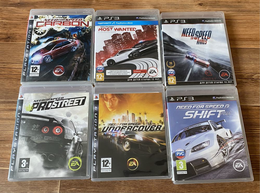 Ігри Sony PS3: Need for Speed, WRC, Blur, MotorStotm, Sega Rally