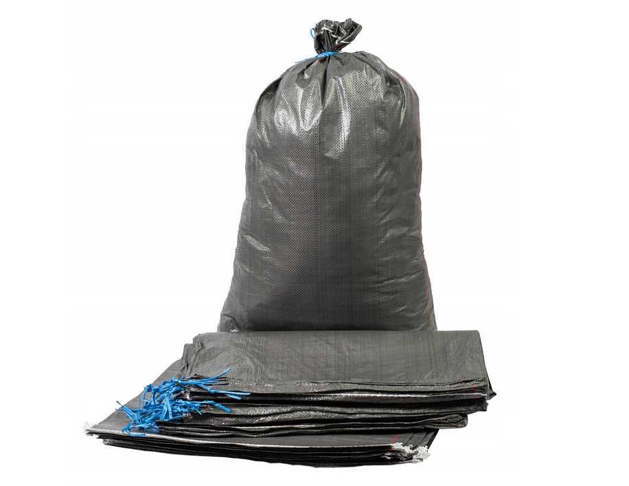 Mocne Worki Worek PP na wegiel gruz zboże z zaciągiem 30kg 100szt