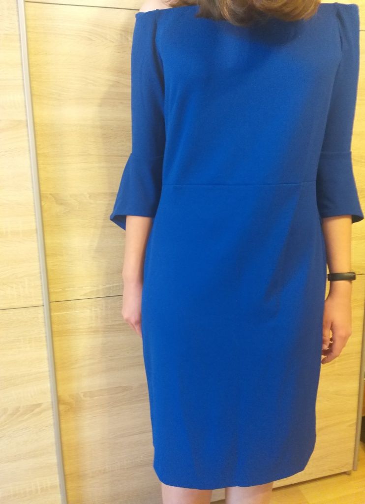 Sukienka cold shoulder H&M rozm. L 42