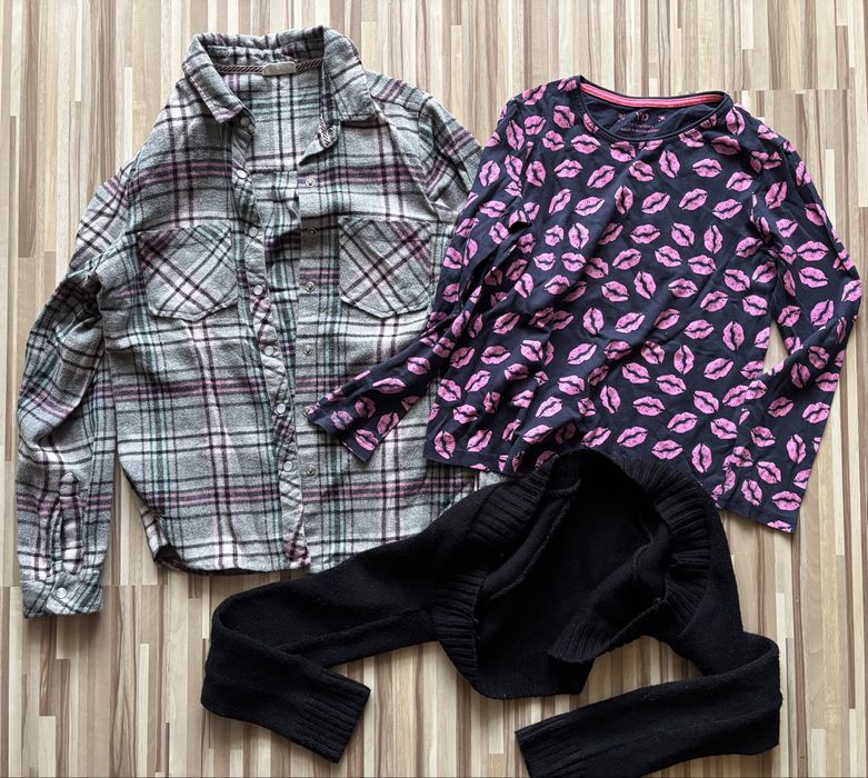 Paka ciuszki r 152 (15szt) spodnie, legginsy, dres, bluza, sukienka