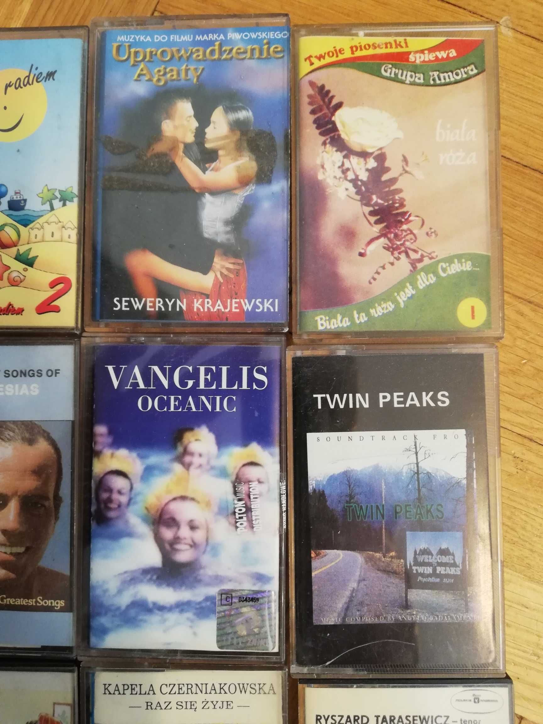 Kolekcja kaset magnetofonowych lata 80-te XX w. - 26 sztuk - Tanio
