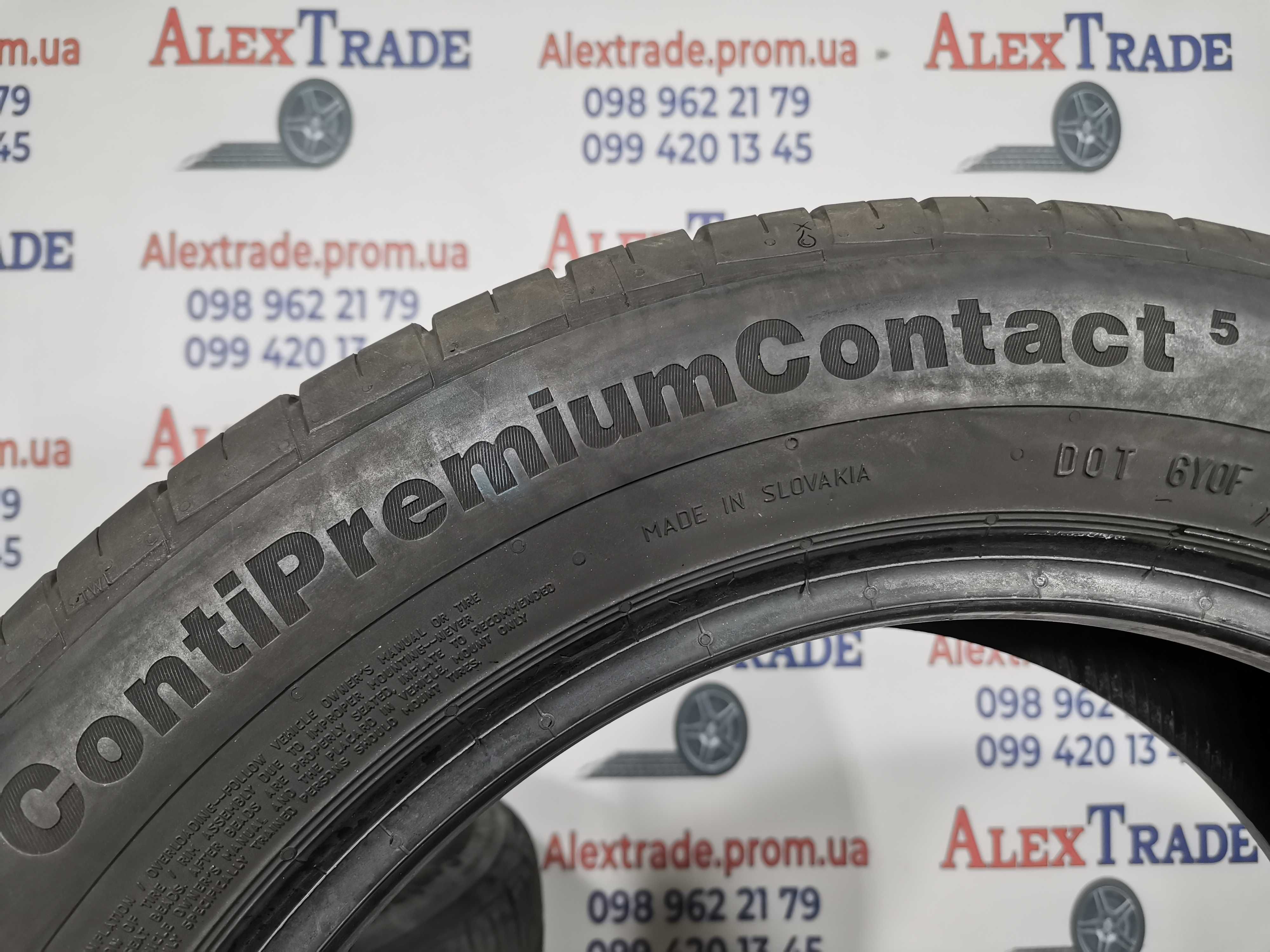 2 шт. 205/55 R16 Continental ContiPremiumContact 5 літні шини б/у