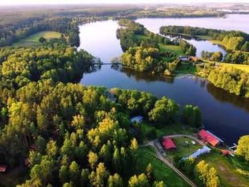 Mazury - Domek z bala nad jeziorem Dadaj Wilimy