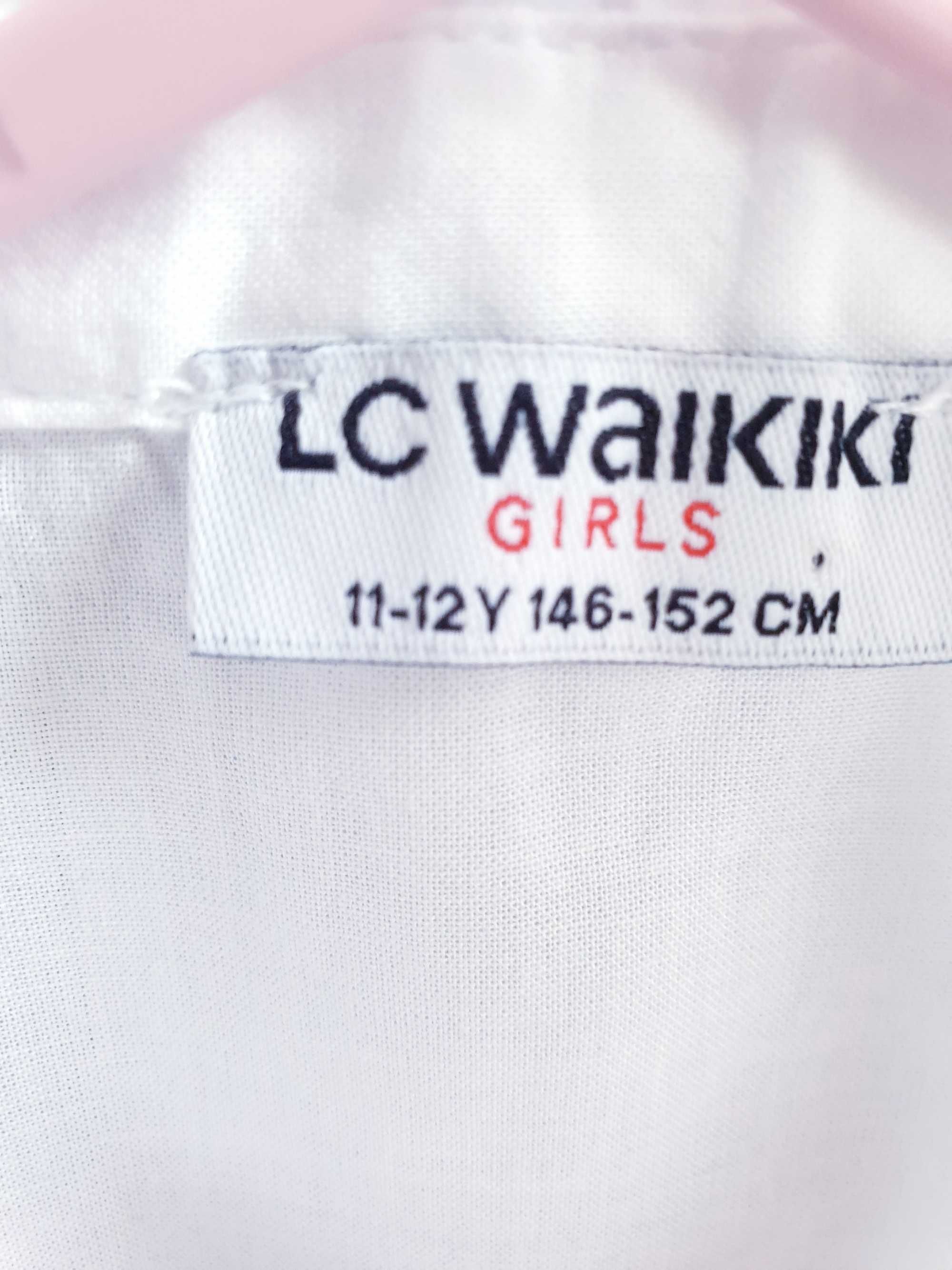 Biała bluzka koszula  haftowana  LC Waikiki 146 152