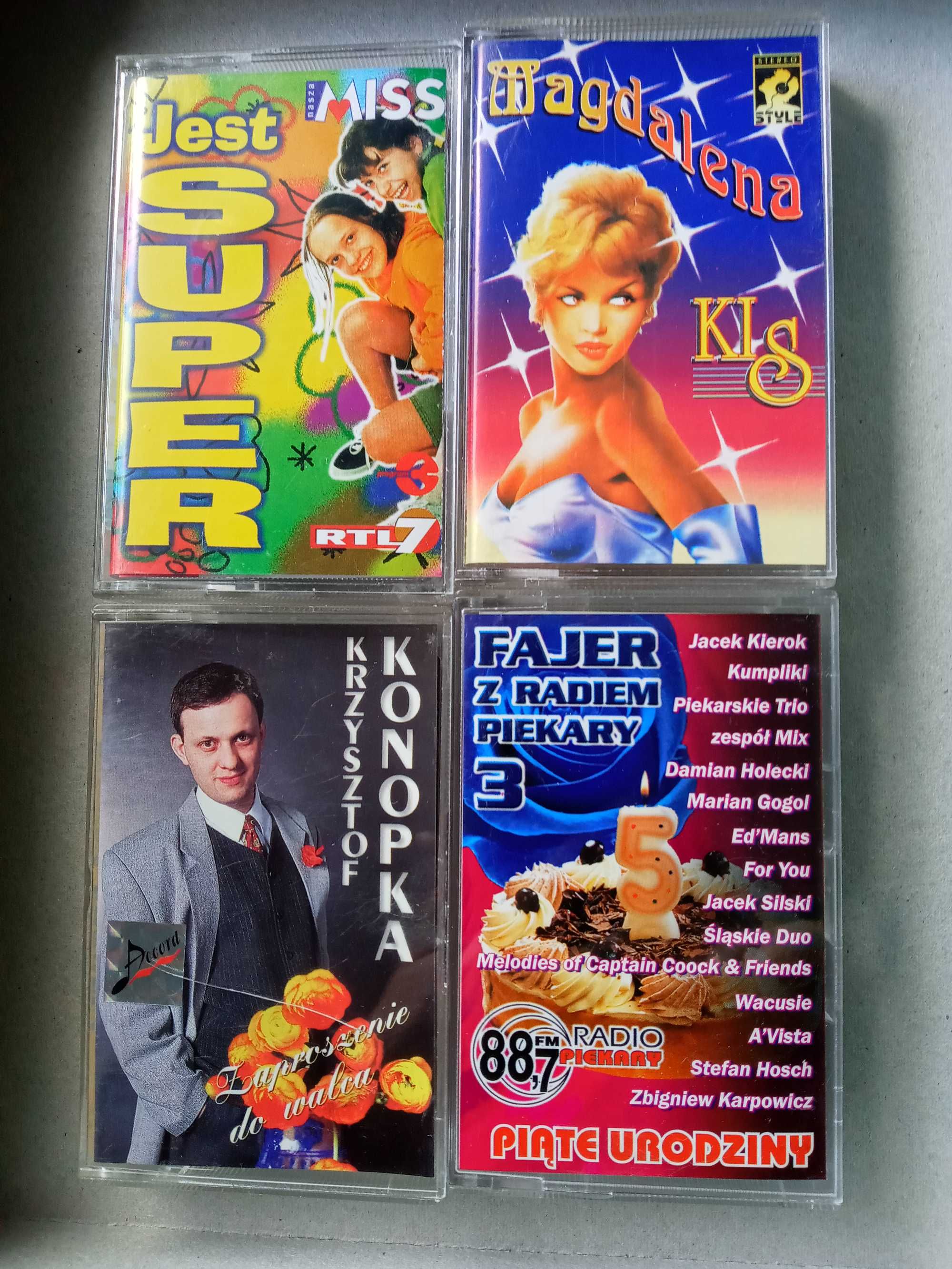 4 kasety magnetofonowe różne