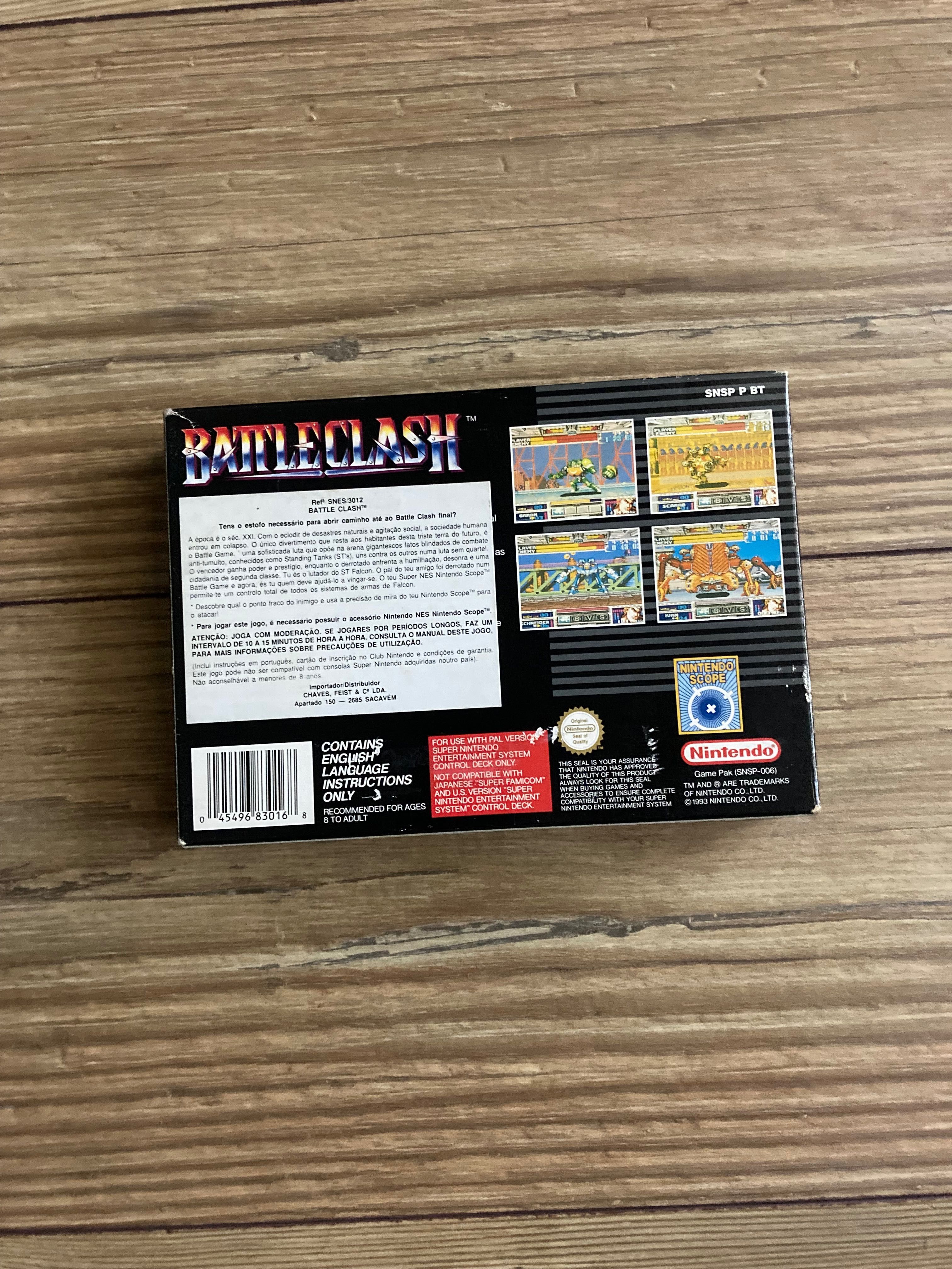 Battleclash SNES Super Nintendo PT PAL Como Novo