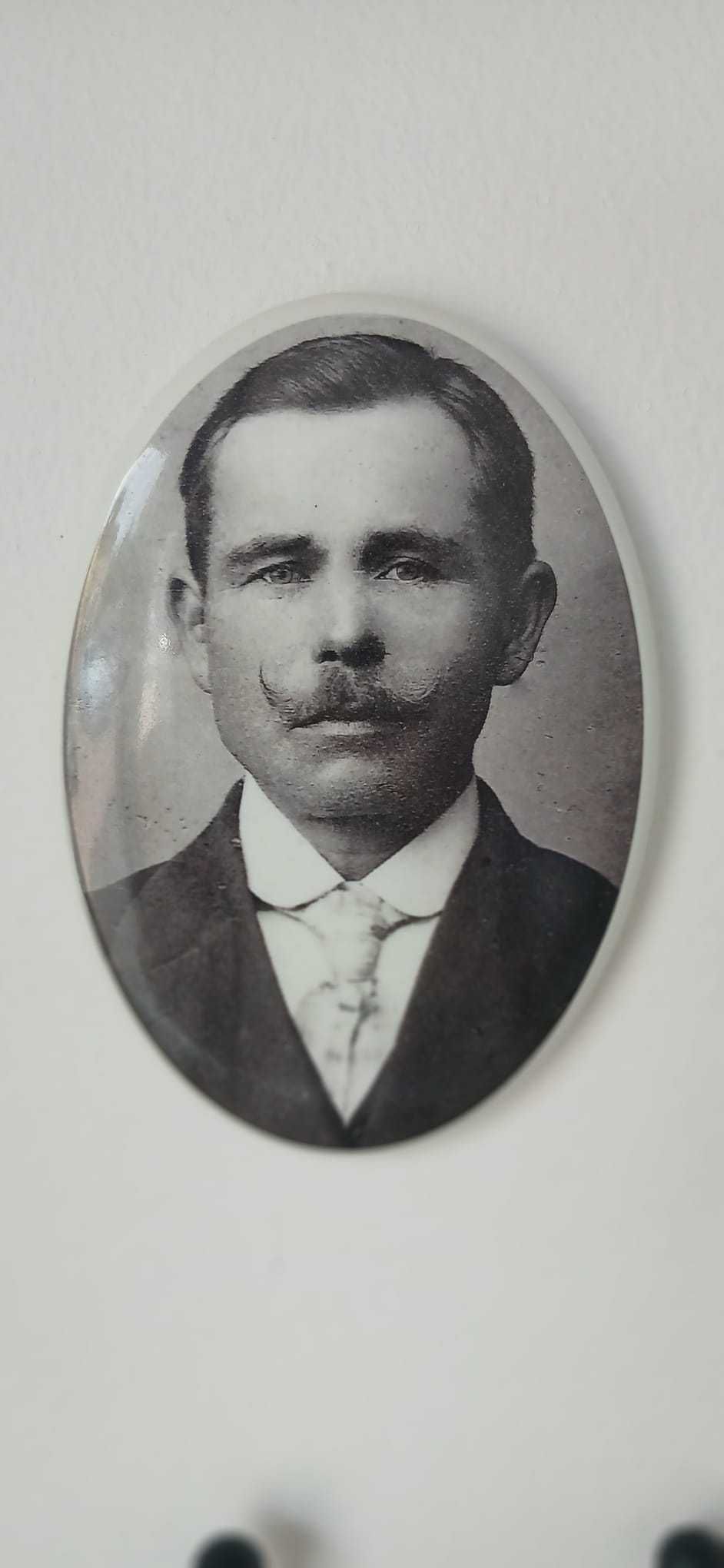 Zdjęcie nagrobkowe 8x11 Owalne Czano-białe Standard