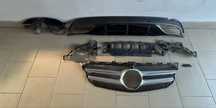 Grill i dyfuzor z koncówkami Mercedes w205 AMG