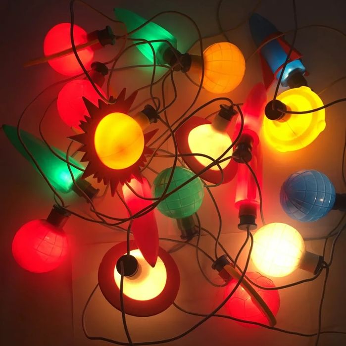 Ёлочные  гирлянды Радуга, Космос, Сюрприз  рабочие