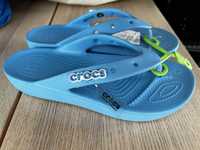 Crocs Classic Platform Flip r. W9 39-40 niebieskie NOWE