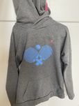 Szara bluza z kapturem personalizowana ZUZIA 143/150 cm