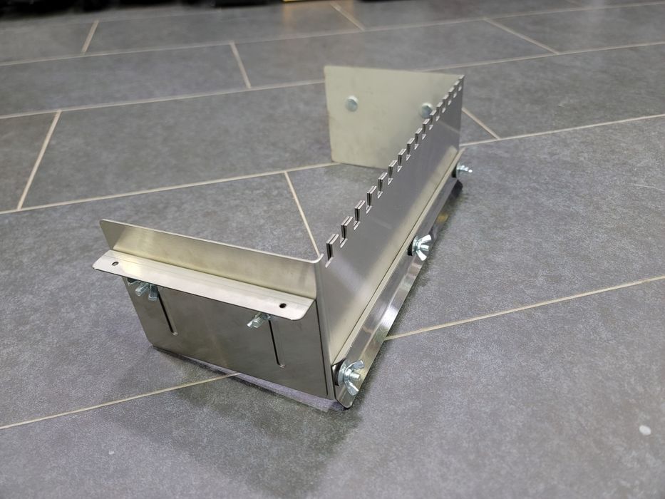 Гребенка С Нержавейки Для плитки для клея На 600мм 10 Зуб  Роздвижная