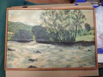 Obraz, pejzaż - Nad Wodą, 40x27cm