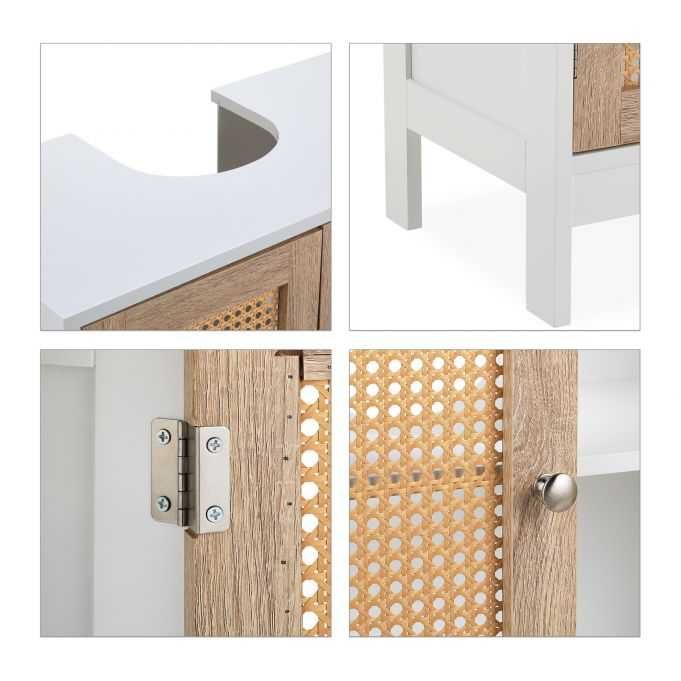 Szafka podumywalkowa z rattanowymi drzwiami