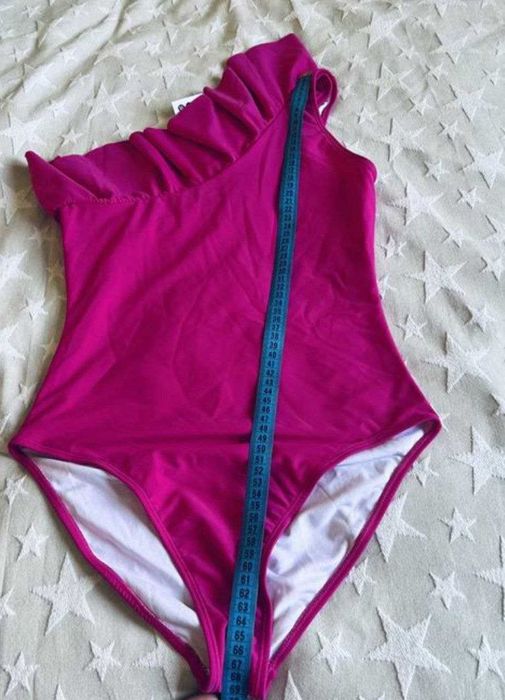 Boohoo купальник слитный на одно плечо C-M