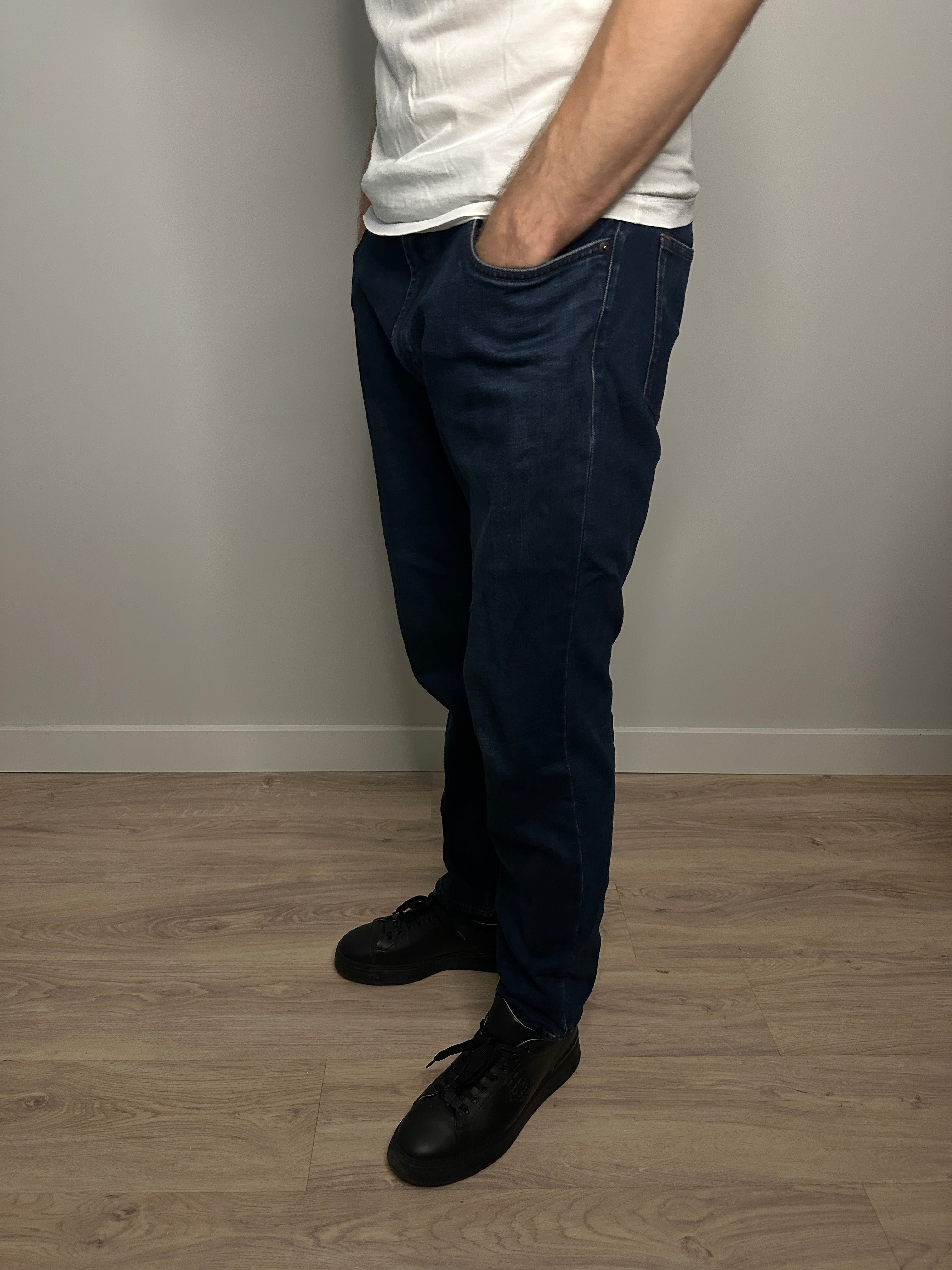 Jeansy Massimo Dutti – Relaxed Fit – Rozmiar 38 – Granatowe