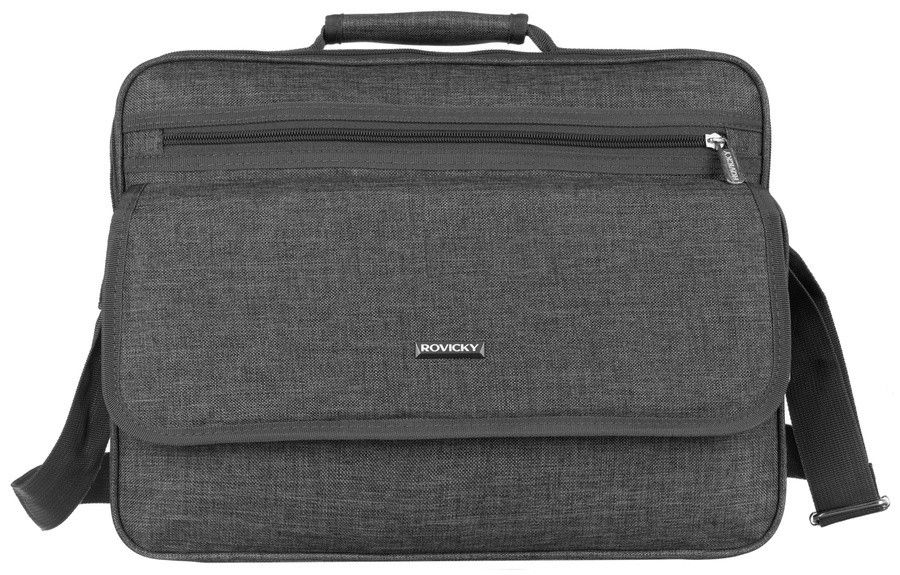 pojemna, materiałowa torba na laptopa - rovicky