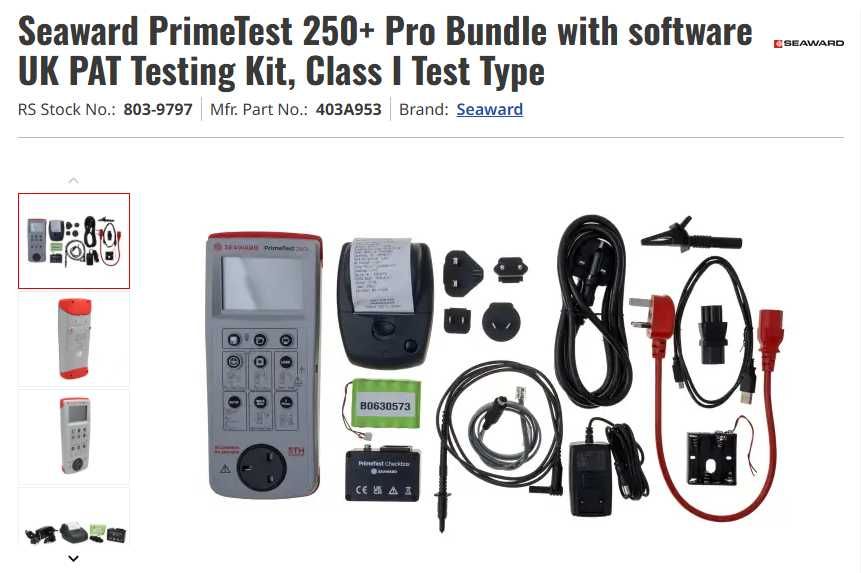 Equipamento de teste de segurança eletrica