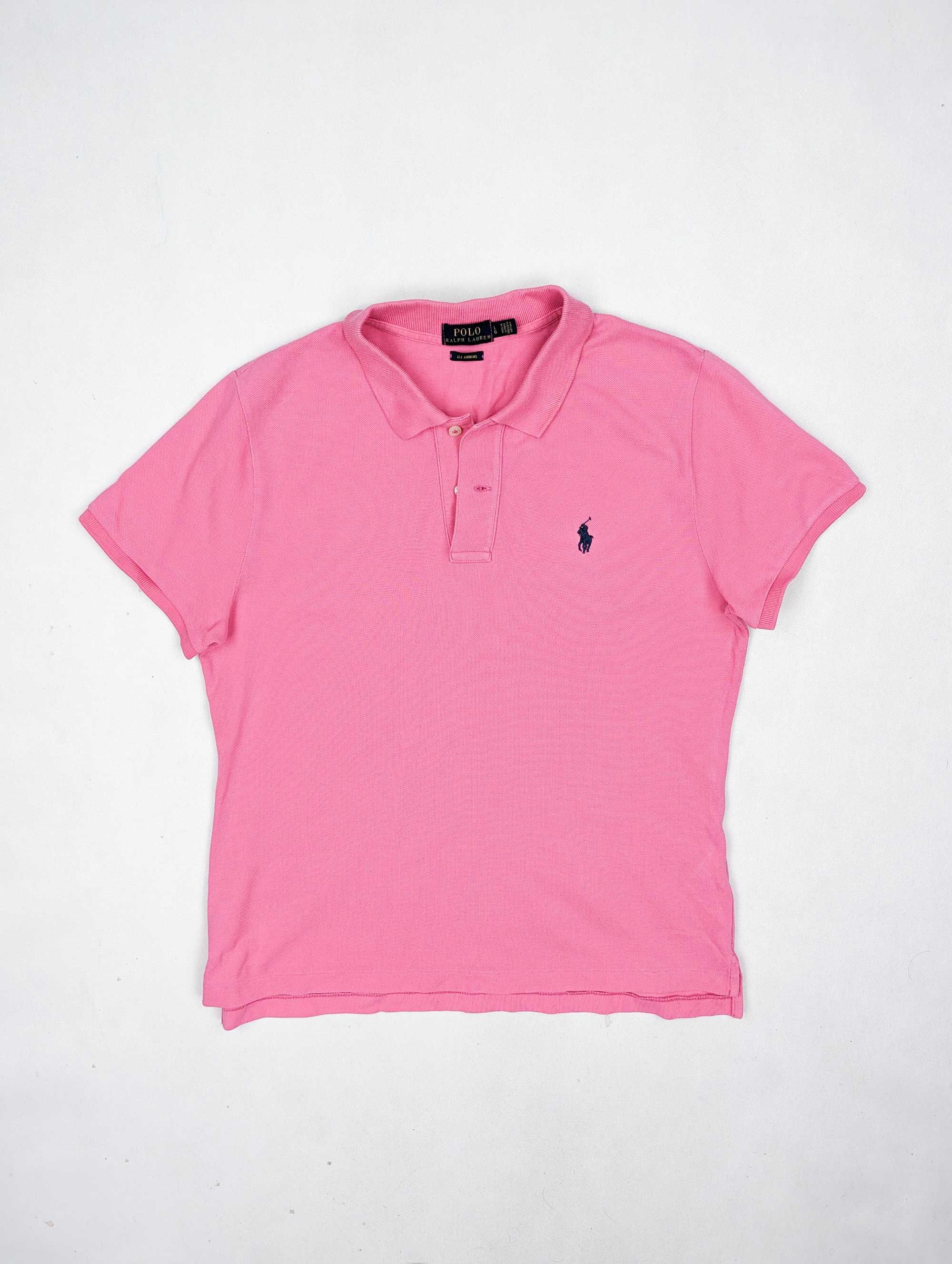 Polo Ralph Lauren różowa koszulka polo L logo