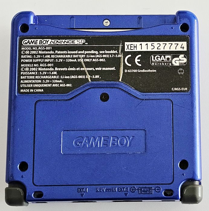 Nintendo Game Boy GAMEBOY Advance SP AGS-001 + ładowarka AGS-002 +etui