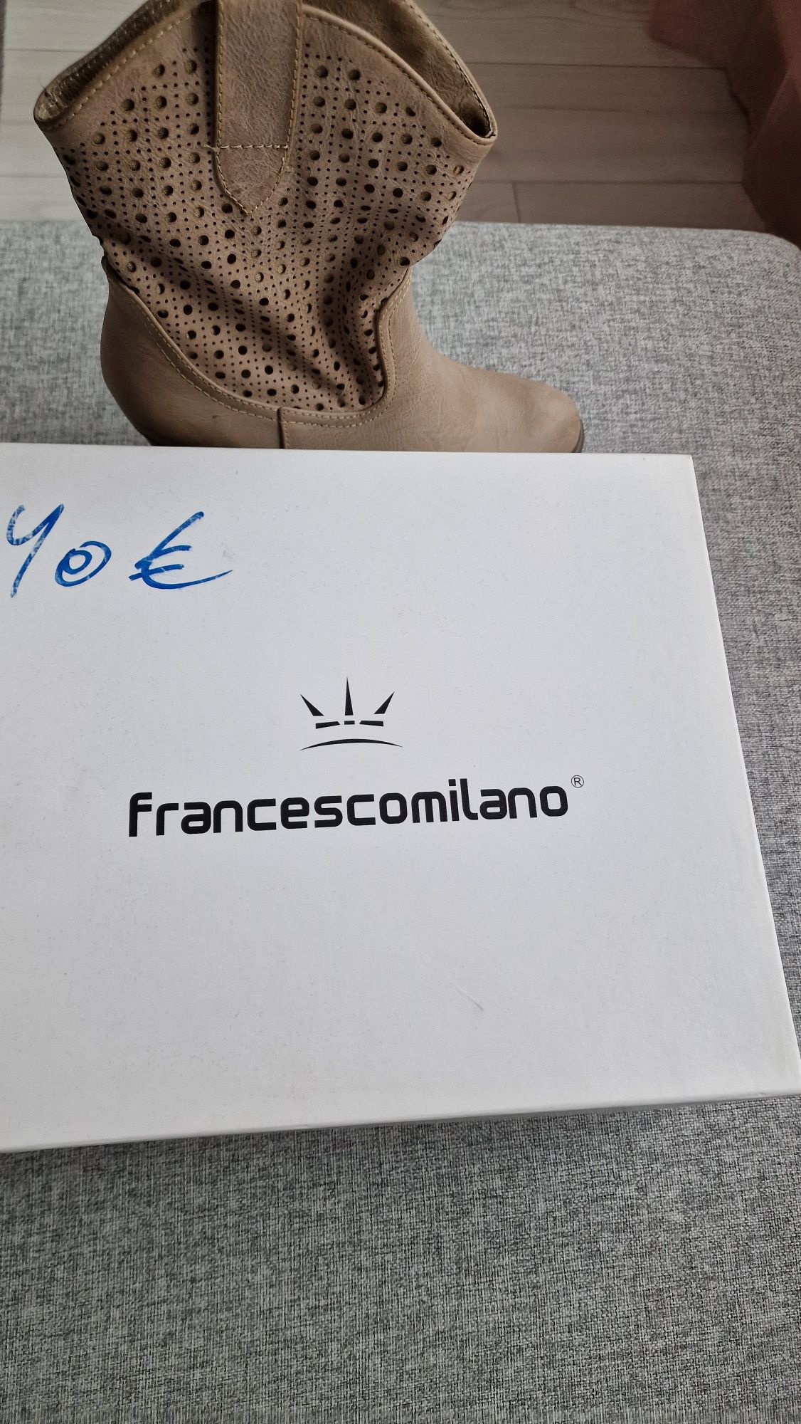 Buty skórzane Francescomilano damskie 38