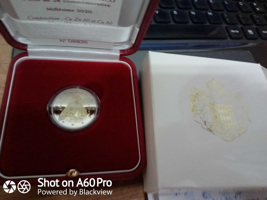 Moedas 2€ Mónaco , 2020 ,10º aniversáro do Casamento de Albert II 2021