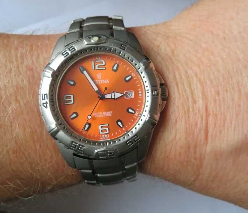 zegarek festina diver pomarańczowy