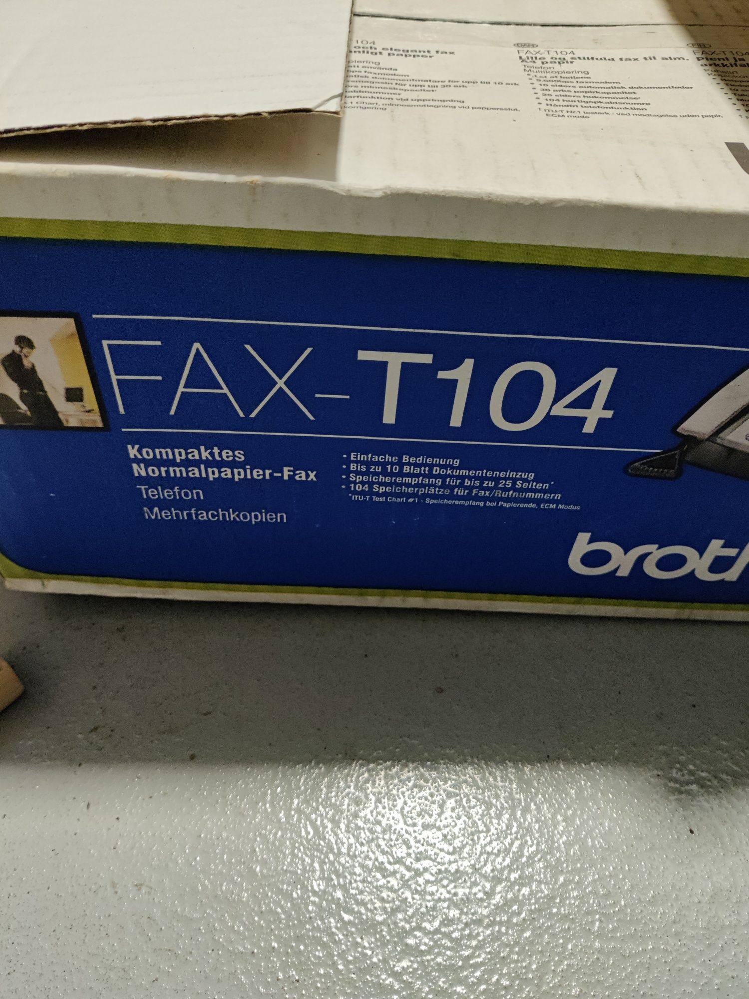 Fax retro Brother T104 vintage