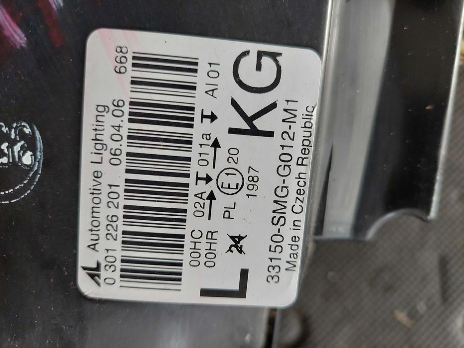 farol esquerdo Honda civic