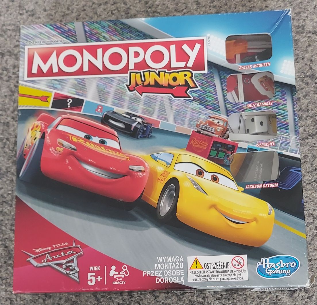 Gra Monopoly Junior Auta