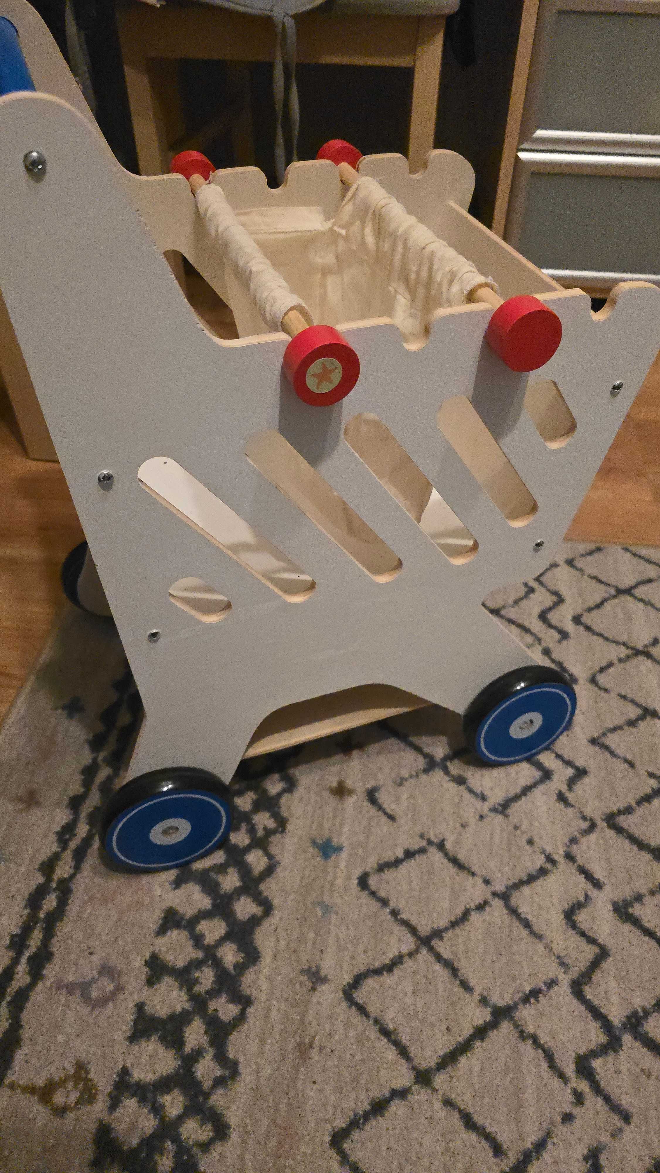 drewniany wózek na zakupy Playtive