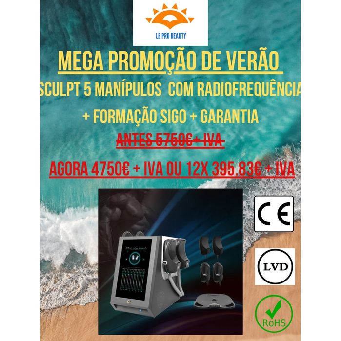 Sculpt 5 manípulos com radiofrequência + 1 ano garantia +  Curso DGERT