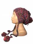 CH2 Damska Czapka Zimowa Smerfetka Narciarska Uszatka Billabong Beanie