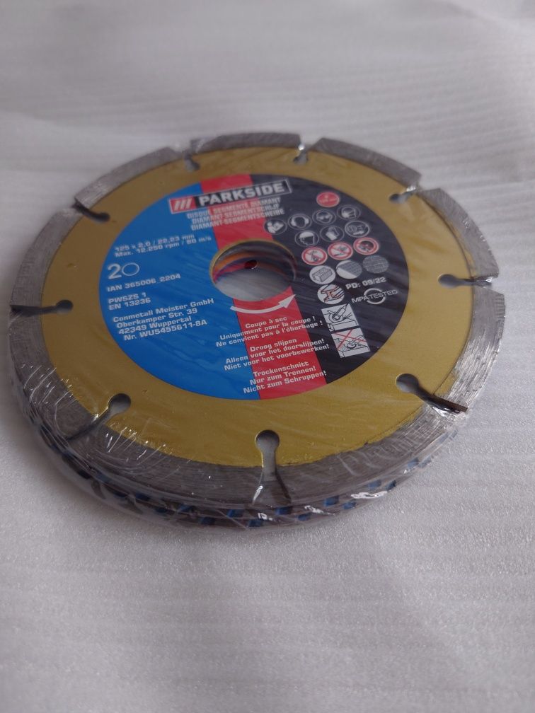 4 sztuki Tarcza Piła Diamentowa 125mm na sucho mokro Beton Cegła Płyty