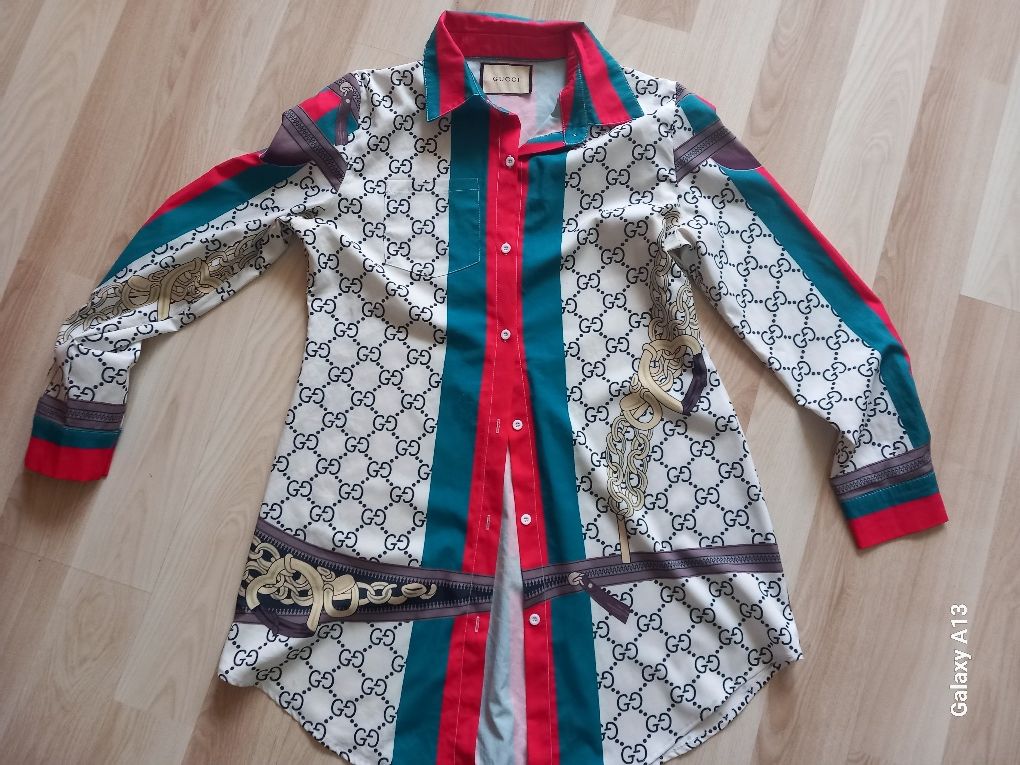 Gucci elegancka koszula tunika L 104cm biust