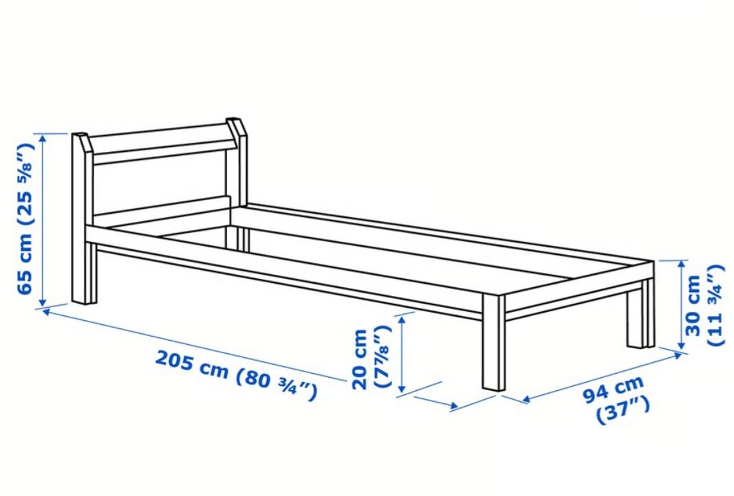 Cama Neiden Ikea solteiro