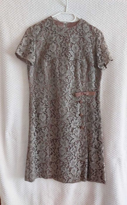 Vintage dla konesera Sukienka z lat 50 Uschwe Modell rozmiar 42